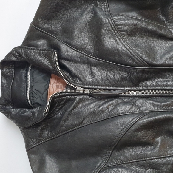 VIntage Walter Dyer Leather Moto Jacket - Picture 8 of 12
